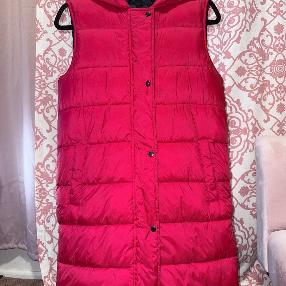 Swiss Tech Vibrant Red Puffer Ski Vest